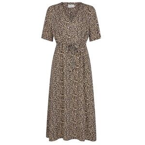 Minimum Nutilia short sleeve tie waist printed midi dress excellent condition